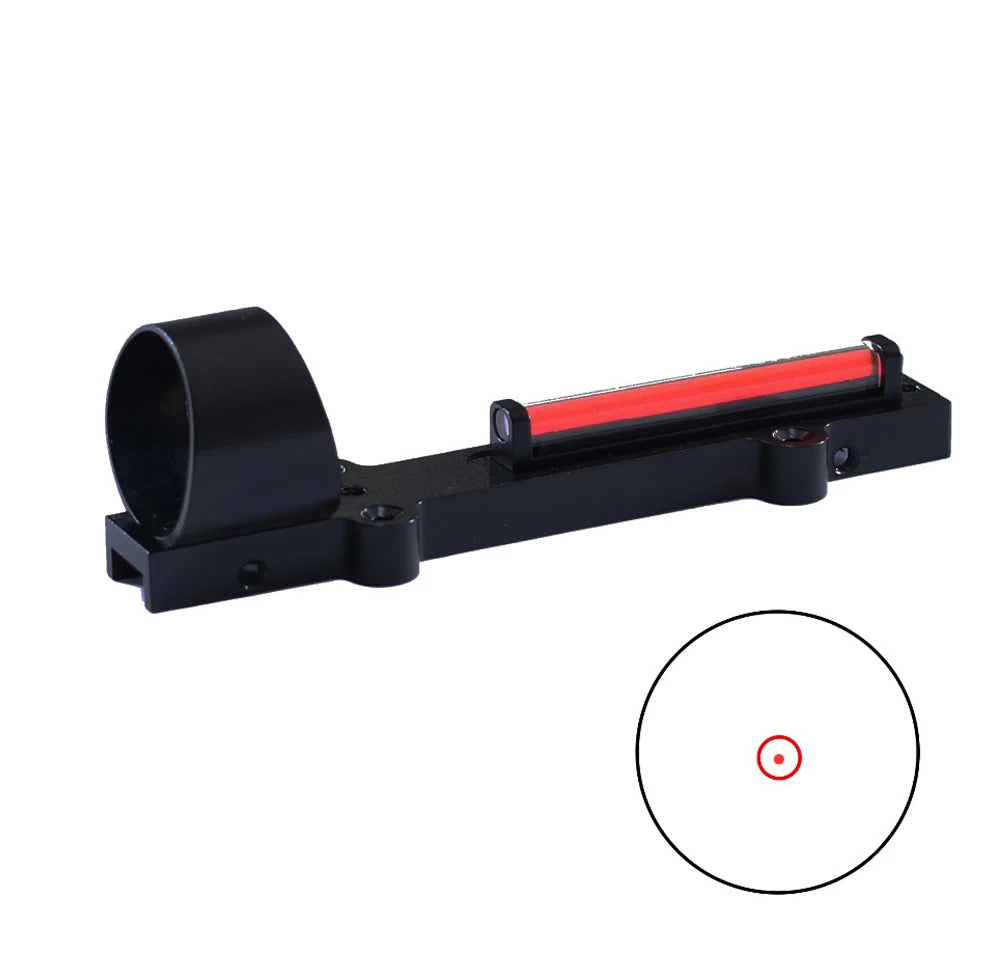 Outdoor Hunting Lightweight Fiber Sight 1x28 Red Dot Optics Sight Scope Fit Shotguns Rib Rail Hunting Shooting For Hunting Guns