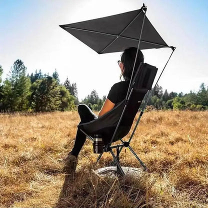 PC Outdoor Moon Chair Sunshade Picnic Camping Folding Cover Sunscreen UV Pr