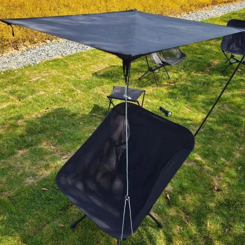 PC Outdoor Moon Chair Sunshade Picnic Camping Folding Cover Sunscreen UV Pr