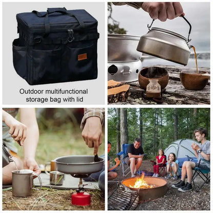 PC Outdoor Picnic Bag Waterproof Camping Travel Organizer Bag Portable Food