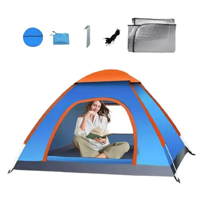 PC Outdoor tent portable folding fully automatic 2-3 person outdoor camping