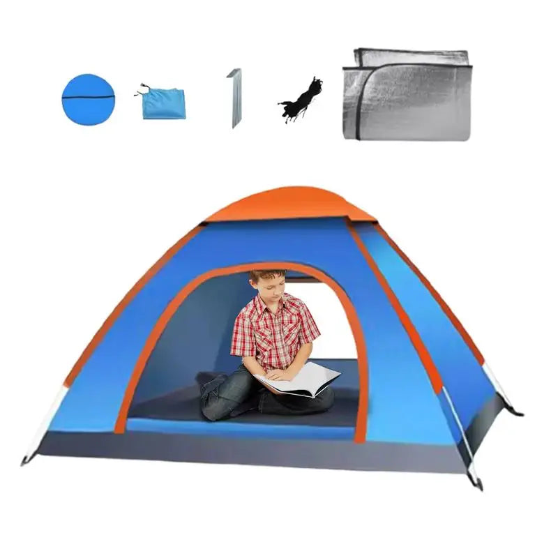 PC Outdoor tent portable folding fully automatic 2-3 person outdoor camping