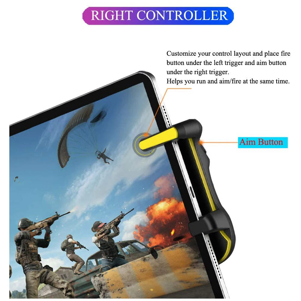 PUBG Trigger Controller Gamepad For Ipad Tablet Capacitance L1R1 Aim Button Joystick Grip For Mobile Phone FPS Game Accessories