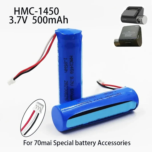 PURFIELD Original 3.7V 500mAh Lithium Battery 70mai Battery Hmc1450 Dash Cam Pro Car Video Recorder Replacement DVR Accessories