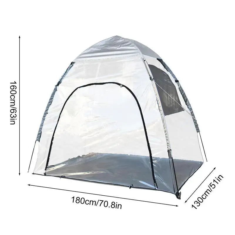 PC PVC waterproof tent Clear Outside Pod Instant Tent Shelter Rain Pod Camp