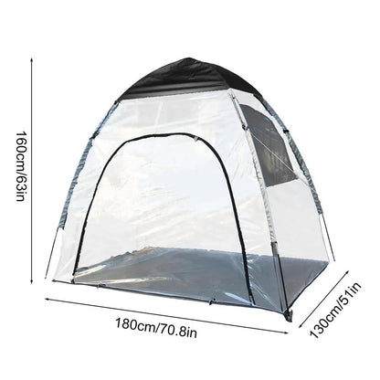 PC PVC waterproof tent Clear Outside Pod Instant Tent Shelter Rain Pod Camp