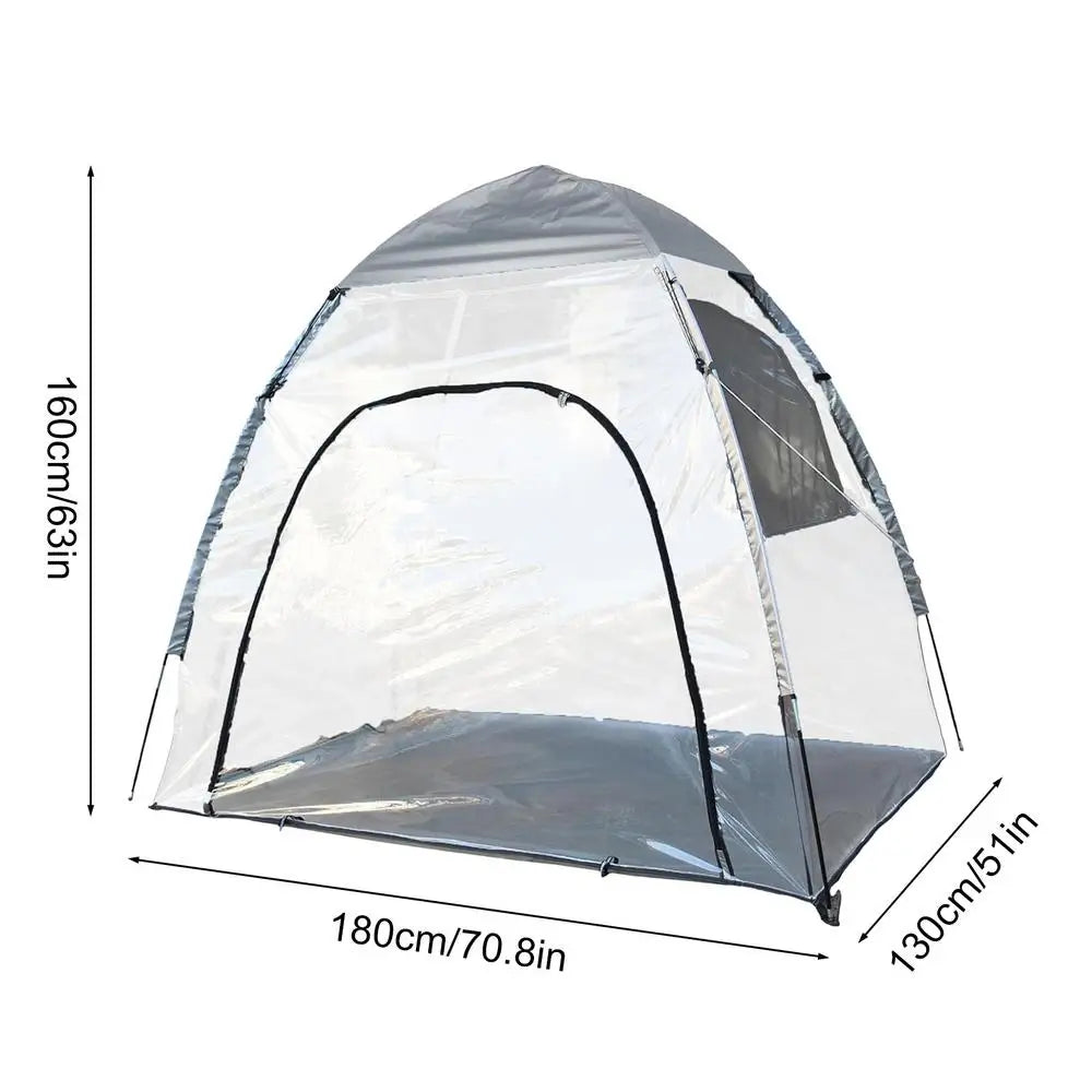 PC PVC waterproof tent Clear Outside Pod Instant Tent Shelter Rain Pod Camp