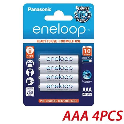 PC Panasonic Eneloop original AA AAA rechargeable battery 1.2v 1900mAh 800mAh pre-charged nimh suitable  flashlight camera toys