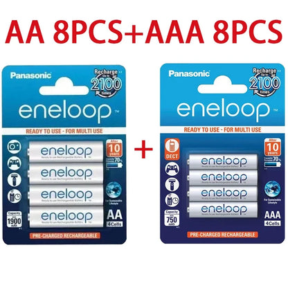 PC Panasonic Eneloop original AA AAA rechargeable battery 1.2v 1900mAh 800mAh pre-charged nimh suitable  flashlight camera toys