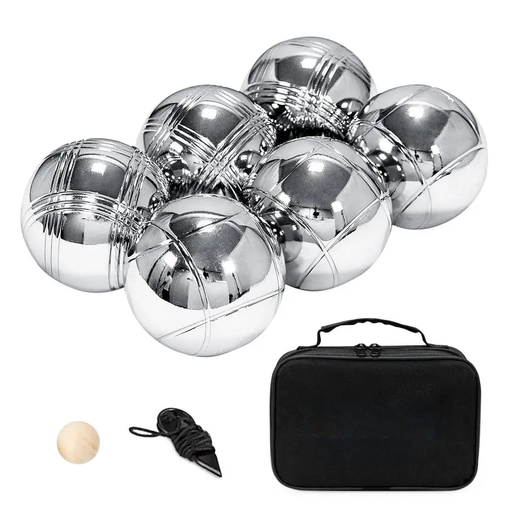 PC Petanque Game Set Outdoor Metal Petanque Boules Ball Complete Kit Outdoo