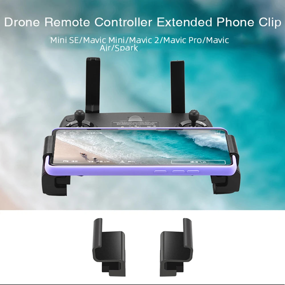 Phone Mount For DJI Mavic Mini /SE /Mavic 2 Pro Zoom Drone Remote Control Clamp Clip Bracket Stable Phone Holder Accessories