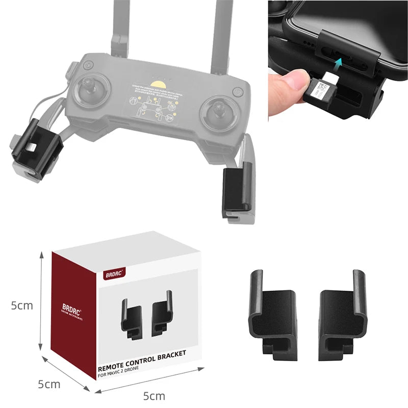 Phone Mount For DJI Mavic Mini /SE /Mavic 2 Pro Zoom Drone Remote Control Clamp Clip Bracket Stable Phone Holder Accessories