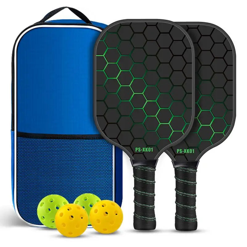 PC Pickle Ball Paddle Set Pickle Ball Kit Paddle Ball Rackets Fiberglass Pi