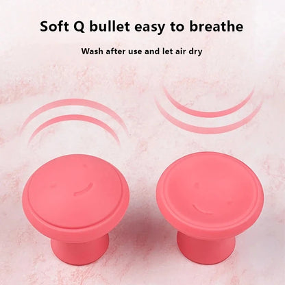 Pink Jaw Face Neck Toning Exerciser Face Lift Skin Firming V Shape Cute Portable Smooth Wrinkle Mouth Exercise Face Trainer Tool