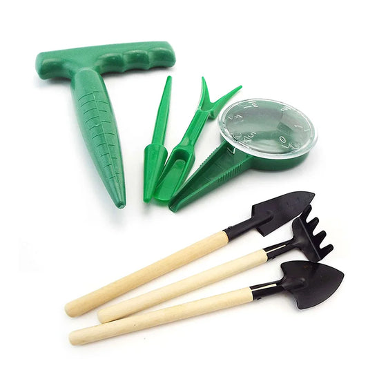 Plant veg seed Sower Sowing planting Planter Starter Soil Shovel tools Garden Supplie Hand drill hole Fertilizer Drilling Device