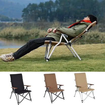 PC Portable Camping Chair Portable Folding Chair 4 Position Adjustable Camp