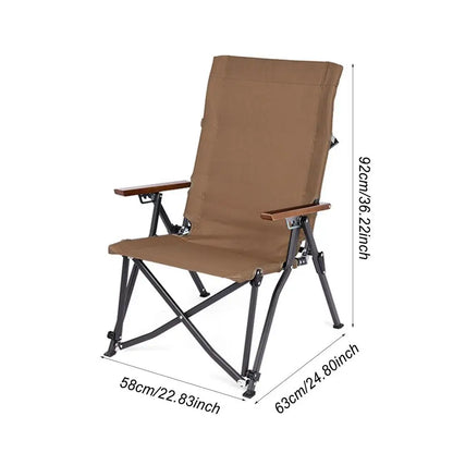 PC Portable Camping Chair Portable Folding Chair 4 Position Adjustable Camp