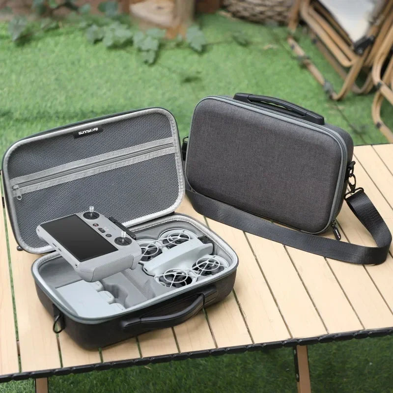 Portable Carrying Case For DJI Neo RC 2 Controller Storage Bag Hold 4 Batteries Protective For DJI Neo Drone Accessories