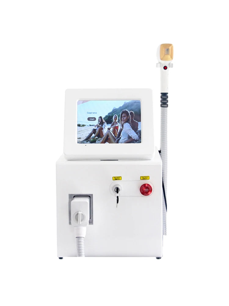 Portable Diode Laser Hair Removal Machine Permanent Ice Titanium Device 808 755 1064 Three Wavelengths Epilator 3500W High Power