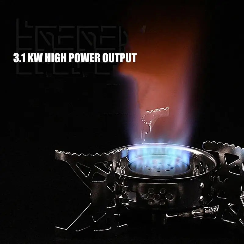 PC Portable Gas Stove Tourist Camping Burners Folding Backpacking Furnace 3