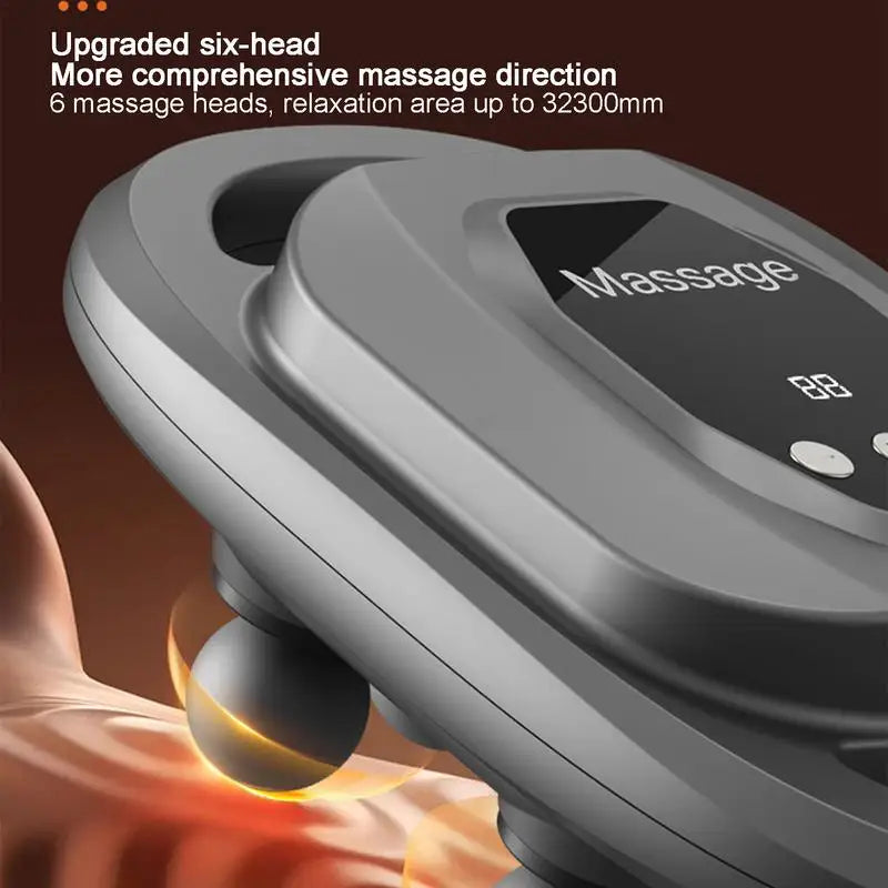 PC Portable Massager For Arms LED Display Powerful Massager 6 Massage Heads