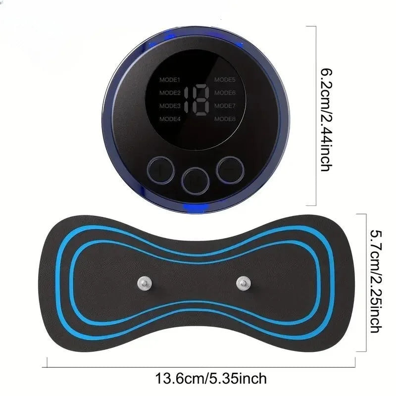 PC Portable Mini Massage Patch, USB Rechargeable Full Body Sports Massager