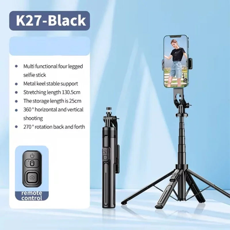 PCPortable Nouveau K27 Selfie Stick Universel Sans Fil Bluetooth Avec Lumière De Remplissage