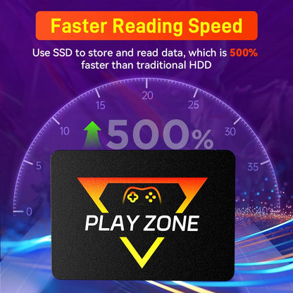 Portable Retro Game SSD PlayZone 1TB Launchbox/Playnite/Retrobat Emulator Game HDD For PS5/Xbox/Switch/PS4/PS3 With 16000+ Games