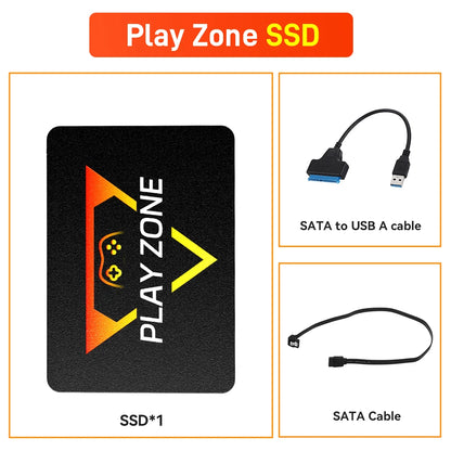 Portable Retro Game SSD PlayZone 1TB Launchbox/Playnite/Retrobat Emulator Game HDD For PS5/Xbox/Switch/PS4/PS3 With 16000+ Games