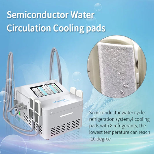 Portable Sliming Machine 4 Board Fast Freezing Cooling Palte With EMS Function Lose Weight Equipment