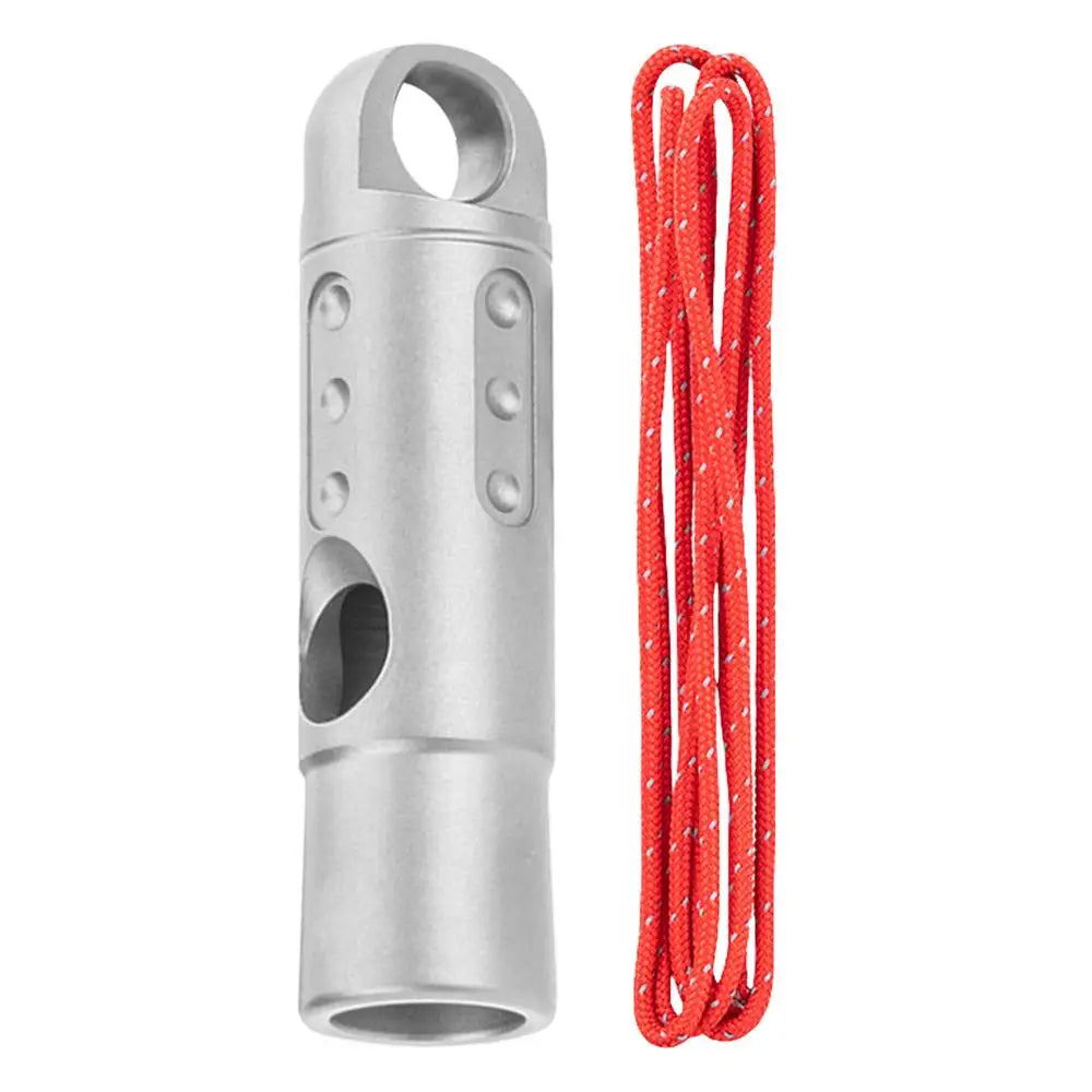 PC Portable Titanium Whistle Emergency Survival Safety Whistle Outdoor Trai