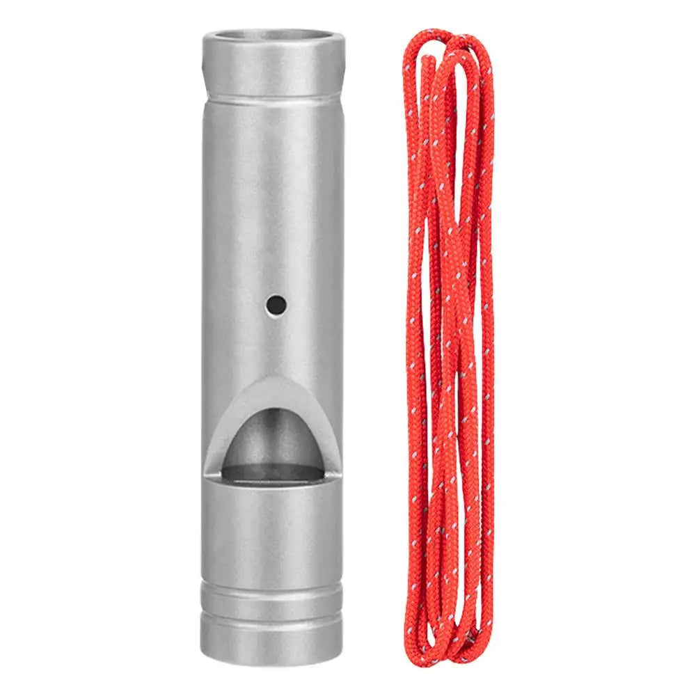 PC Portable Titanium Whistle Emergency Survival Safety Whistle Outdoor Trai