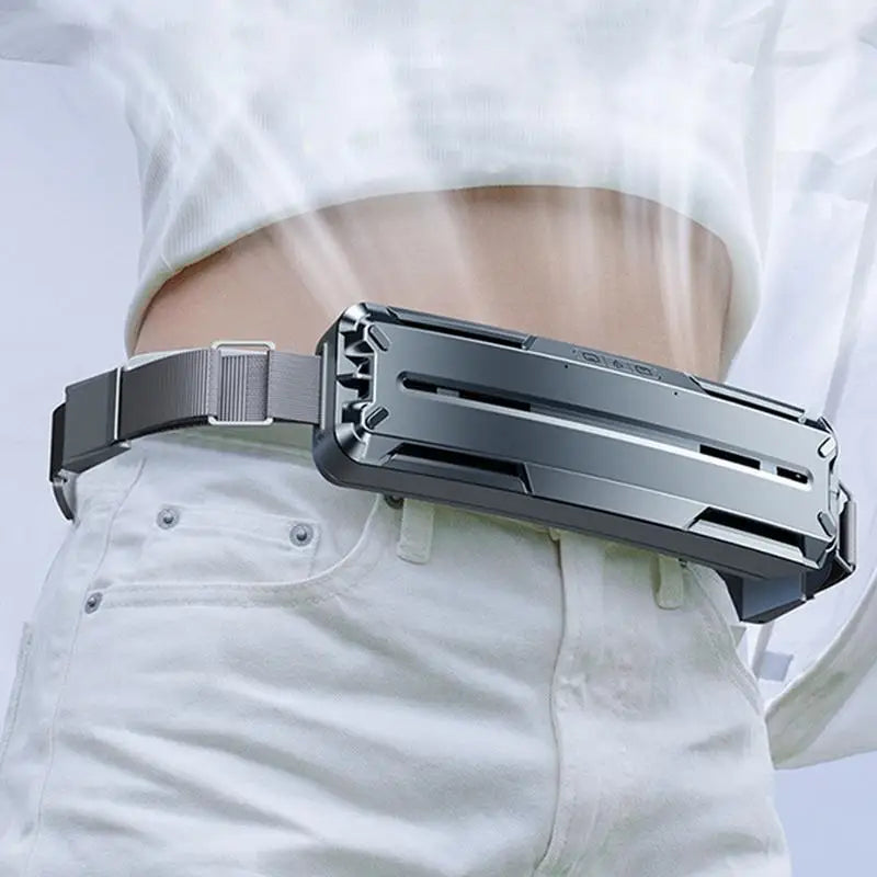 PC Portable Waist Fan Strong Airflow Belt Fan Strong Airflow 3-Speed Powerf