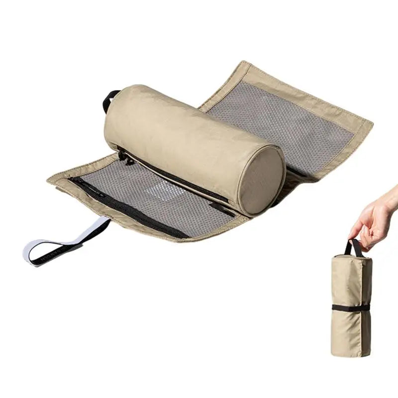 PC Portable Wash Bag Roll-Up Cosmetic Organizer Travel Makeup Bag For Women