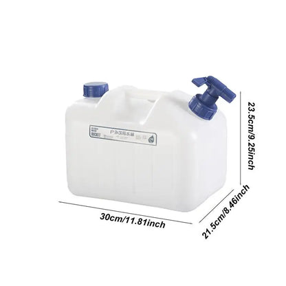 PC Portable Water Bucket Self-Driving Water Tank Container With Faucet 10L/