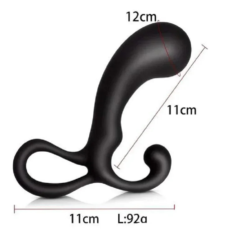 Portable prostate massager masturbator Ass Anal butt plug dilator dildo silicone open G spot buttplug sex toys  men women