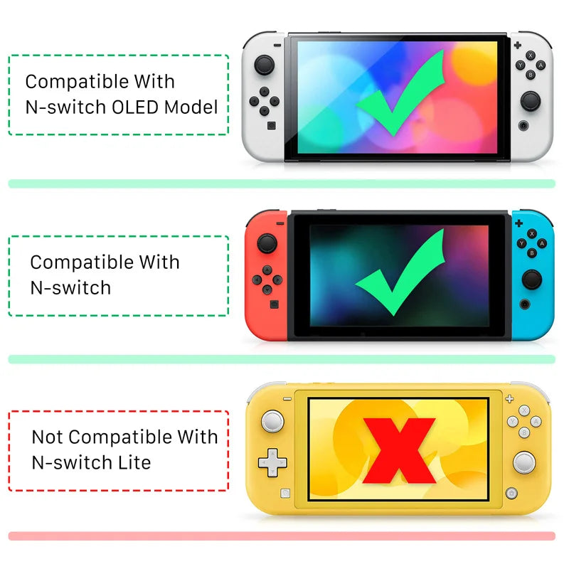 Portrait Mode Flip Grip Handheld Accessory  Nintendo Switch Vertical Mode Orientation Works with OLED Joy-con Grips Stand