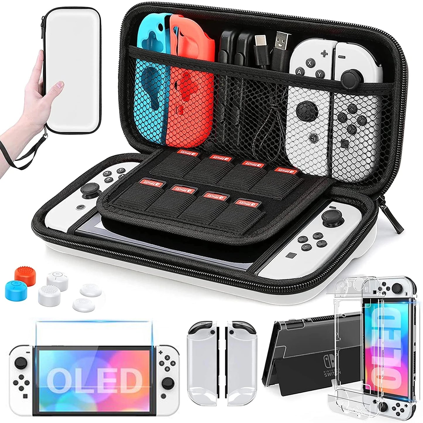 Pouch Protector Bag For Nintendo Switch & OLED Joycon Joy Con Case Carcasa Protection Fundas Shell Game Accessories Skin Cover