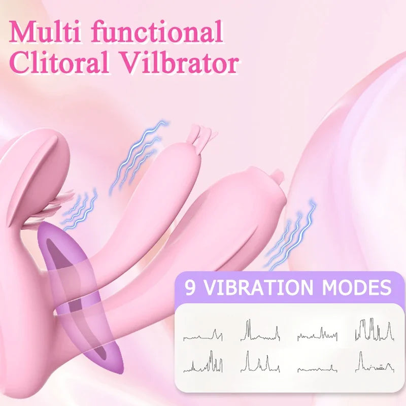 Gtooza_Powerful G Spot Rabbit Vibrators Female Vagin Massager Tongue Licking Vibrating  Stimulator Masturbators Sex Toys Women gtooza.com