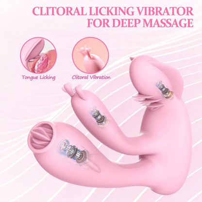 Gtooza_Powerful G Spot Rabbit Vibrators Female Vagin Massager Tongue Licking Vibrating  Stimulator Masturbators Sex Toys Women gtooza.com