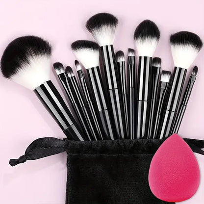 Professiona 13PCS Makeup Brushes Set Foundation Eyeshadow Blush Powder Blending Soft Fluffy Cosmetic Full Set Female Makeup Tool