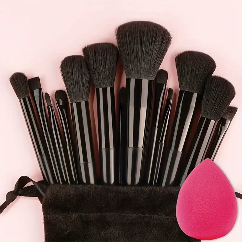 Professiona 13PCS Makeup Brushes Set Foundation Eyeshadow Blush Powder Blending Soft Fluffy Cosmetic Full Set Female Makeup Tool