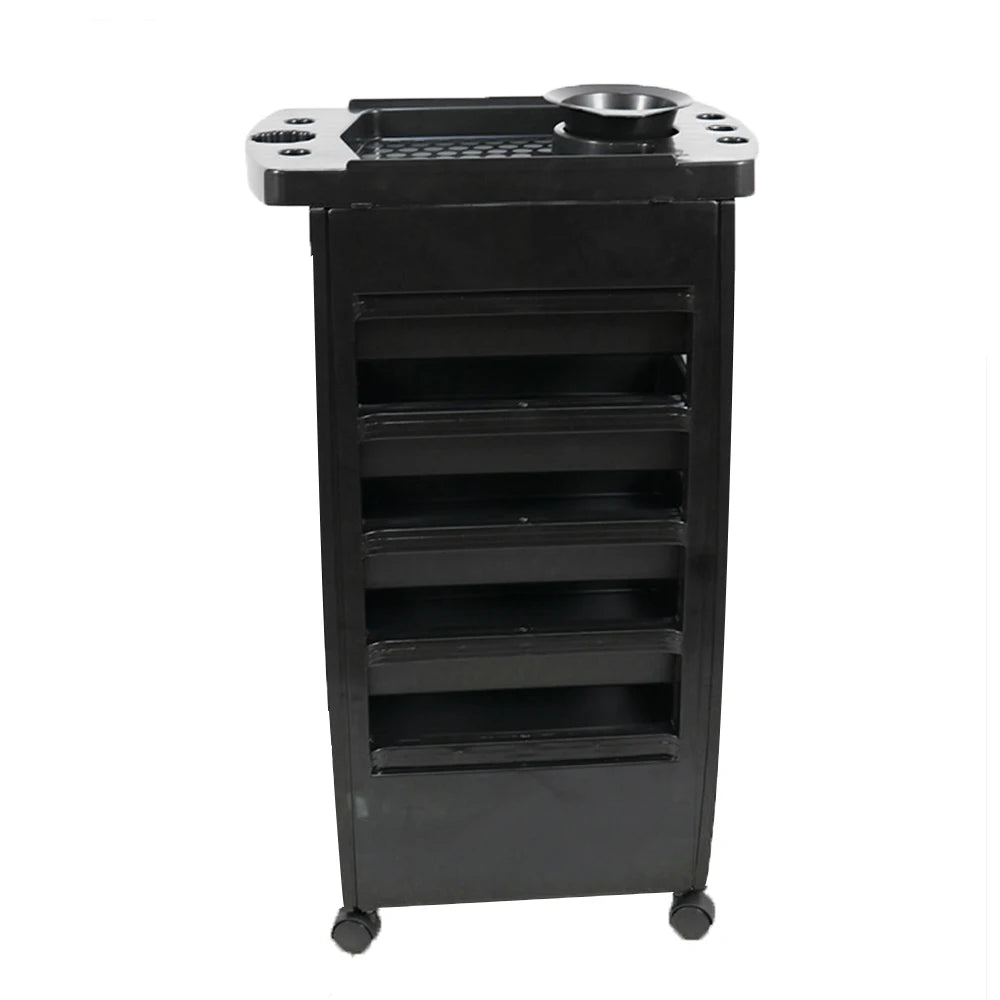 PC Professional Barbershop Salon Cart Trolley Large Capacity Hairdressing Trolley With Magnetism Splint Curling Iron Storage Shelf