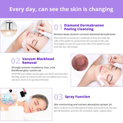 PC Professional Diamond Microdermabrasion Machine For Facial Peeling Skin C