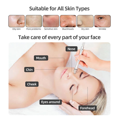 Professional Diamond Microdermabrasion Machine Water Spray Exfoliation Face Peeling Beauty Machine Pore Deep Cleaning Skin Care