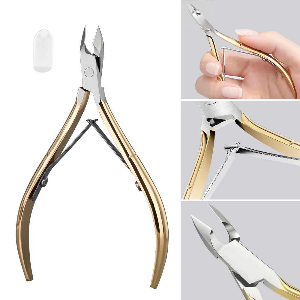 Professional Nail Cutter Nipper Scissors Stainless Steel Dead Skin Remover Pedicure Eagle Beak Pliers Manicure Hand Care Tool