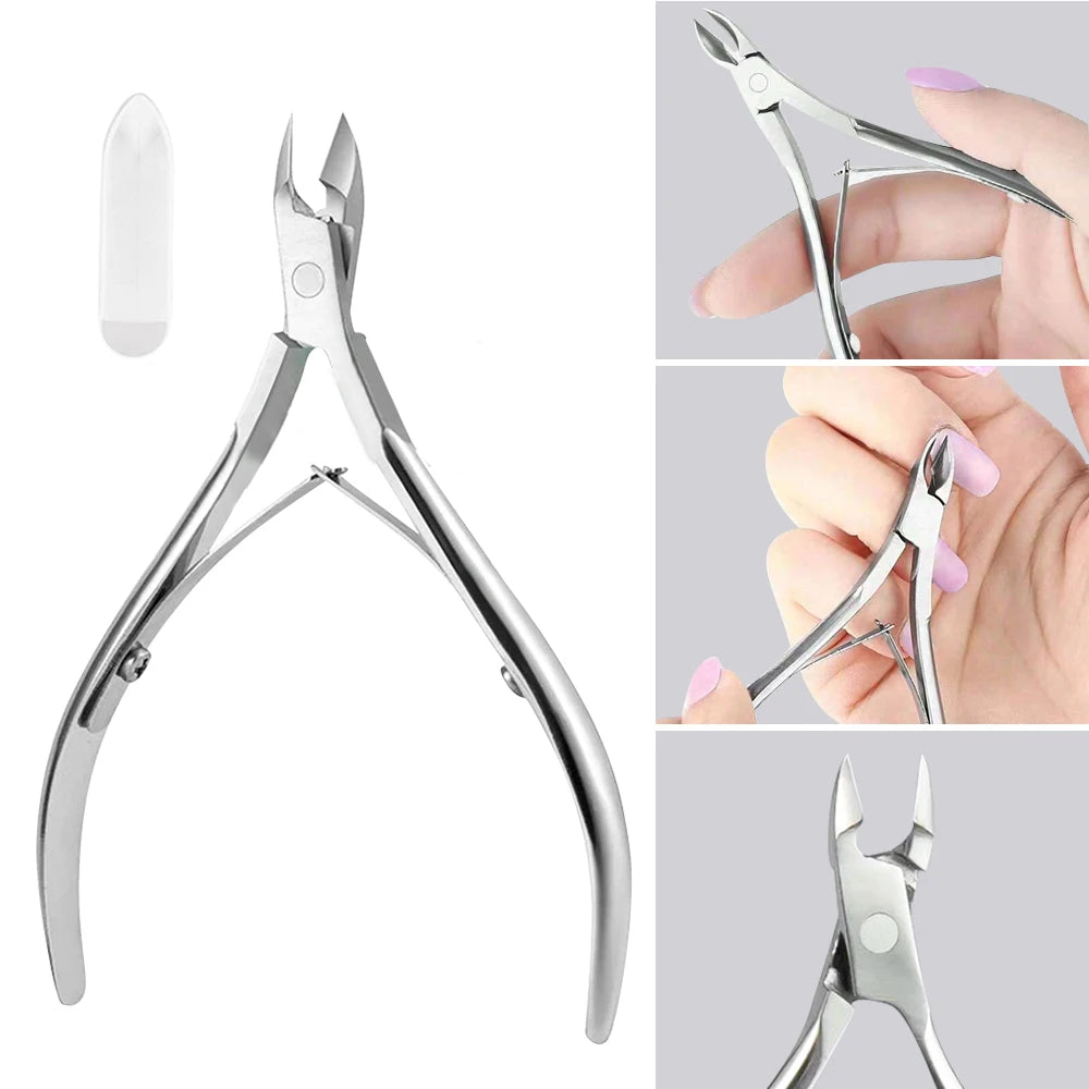 Professional Nail Cutter Nipper Scissors Stainless Steel Dead Skin Remover Pedicure Eagle Beak Pliers Manicure Hand Care Tool