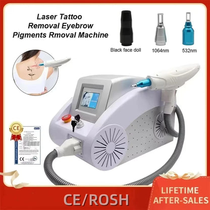 Professional Picosecond Laser Machine 1064nm 532nm 1320nm Nd Yag Q Switch For Tattoo Removal And Eyebrow Removal Carbon Peeling