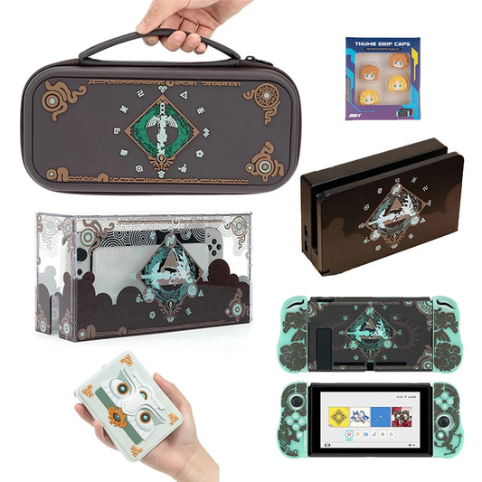 Protective Case For Nintendo Switch Luminous Carrying Bag for Switch/OLED Console for Game Zelda Lost Ruins Dust Cover Kits