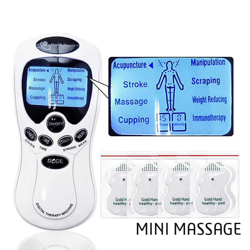 PC Pulse Tens Acupuncture Electric Body Massage 8 Models Digital Therapy Ma